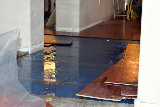 Professional Basement Flood Cleanup technician working in Axtell, TX